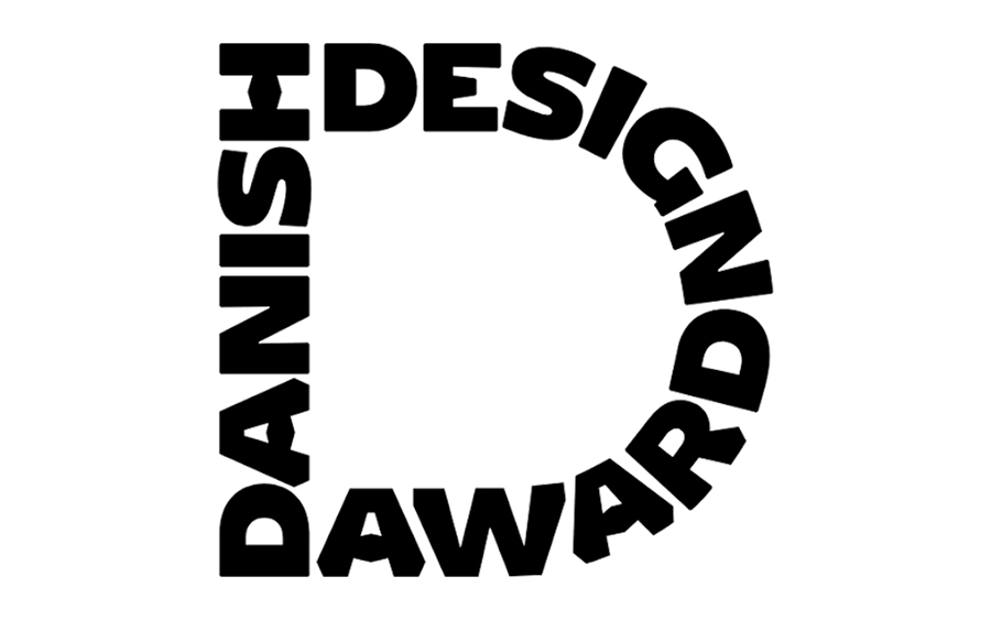 Logotipo del Danish Design Award con le parole disposte a forma di D